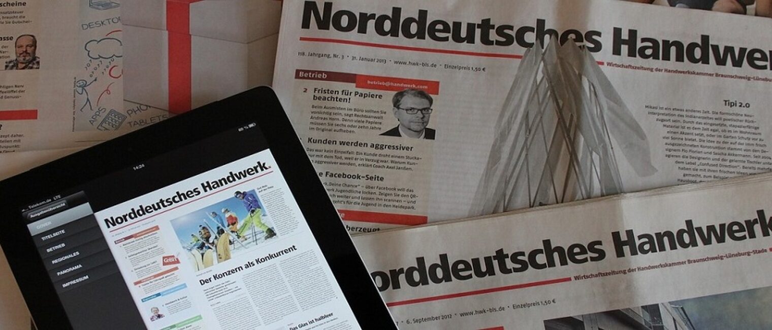 Norddeutsches Handwerk, NH, Kammerzeitung, offizielles Mitteilungsorgan, iPad, Schlütersche Verlagsgesellschaft, News, Amtliche Bekanntmachungen, Artikel, Reportagen, Regional