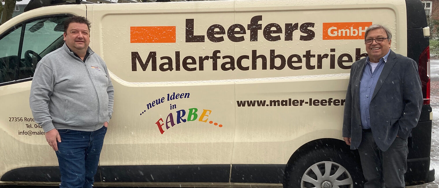 Familienbetrieb in dritter Generation: Friedrich Leefers (r.) mit Sohn Michael. Familienbetrieb in dritter Generation: Friedrich Leefers (r.) mit Sohn Michael.