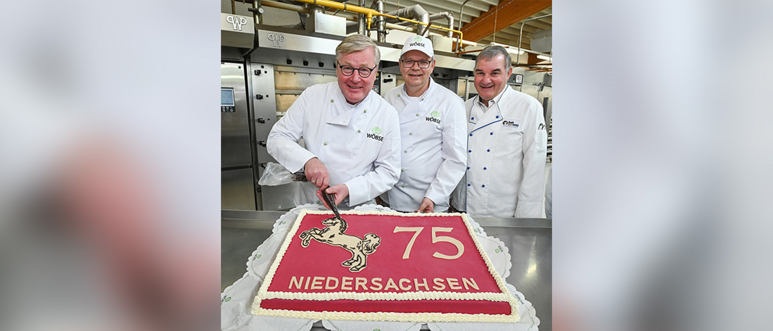 Geburtstagstorte 75 Jahre Niedersachsen Bäckerei Wöbse