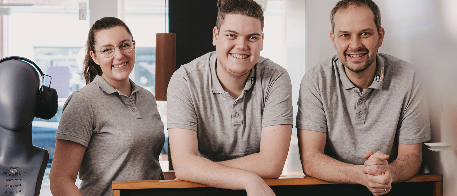 Christian Geiger (rechts) mit seinem Team der Hörschmiede in Lüneburg