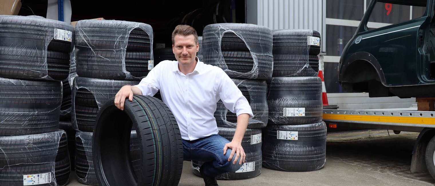 Steffen Kleppe, Geschäftsführer von Bornemann Fahrzeugtechnik und Bereifung in Braunschweig