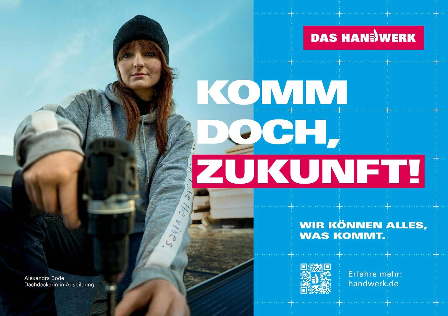 Imagekampagnen-Plakat "KOMM DOCH, ZUKUNFT"